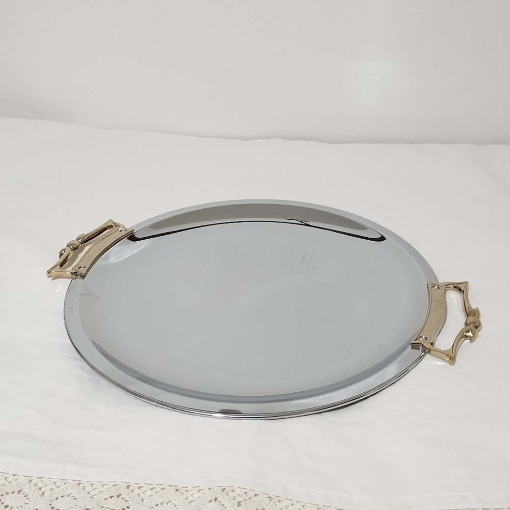 Made in USA. Vintage Kromex Serving Tray